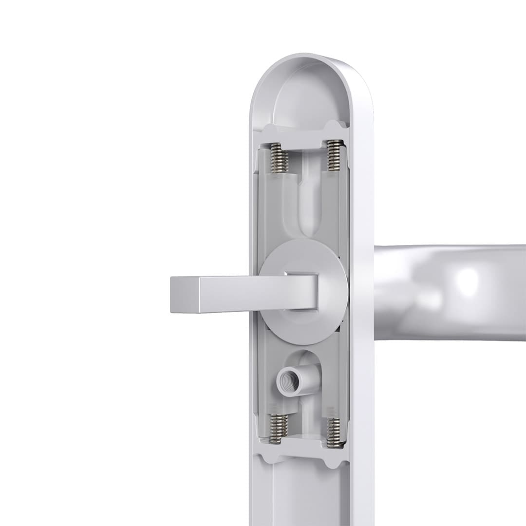 aluminum pull door handle lock LMS04