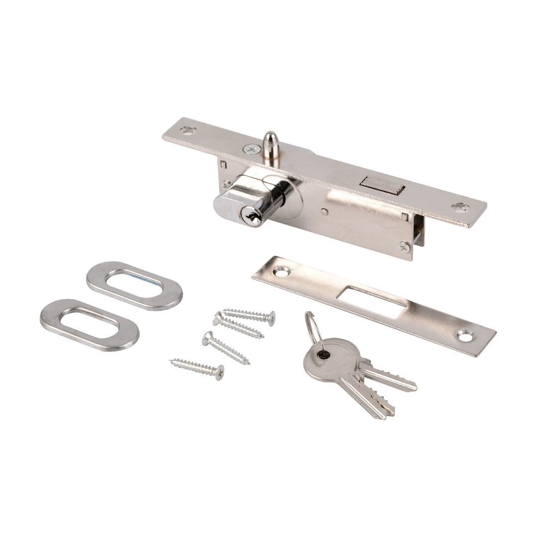 Aluminum modern mortise lock set 5586A