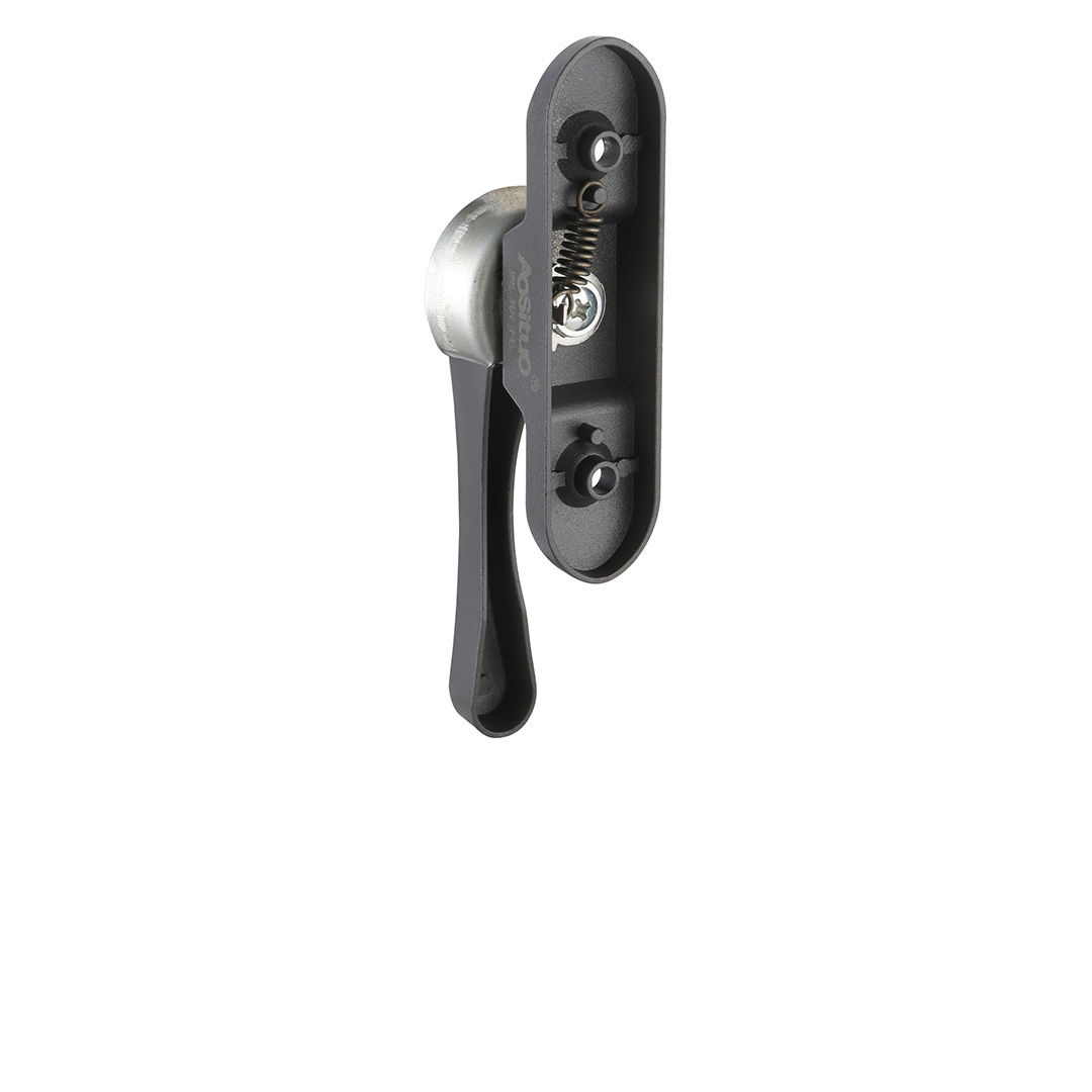 Aluminum alloy black casement window crescent fastener AT380