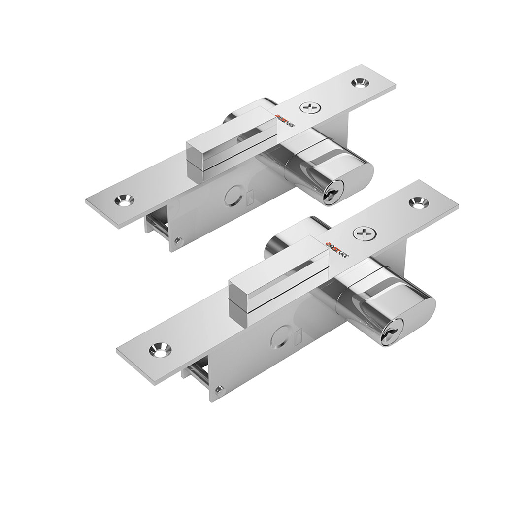 Plated surface treatment aluminum mortise door lock 554