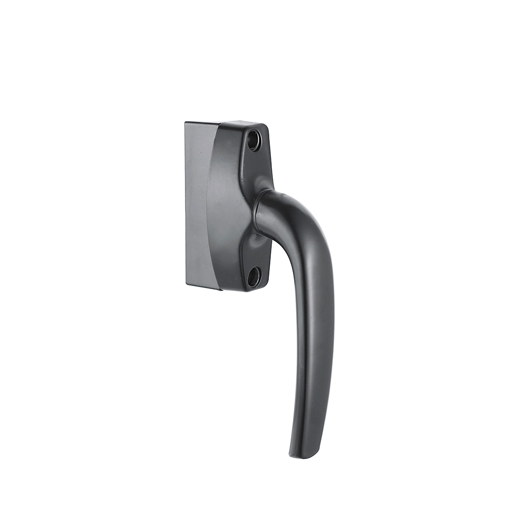 Zinc alloy black surface powder coating treatment casement window locking handle CW047