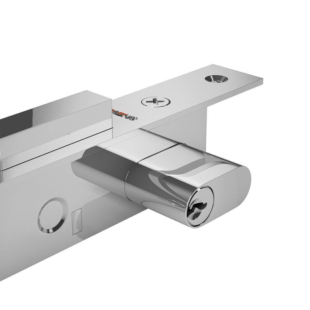 Plated surface treatment aluminum mortise door lock 554