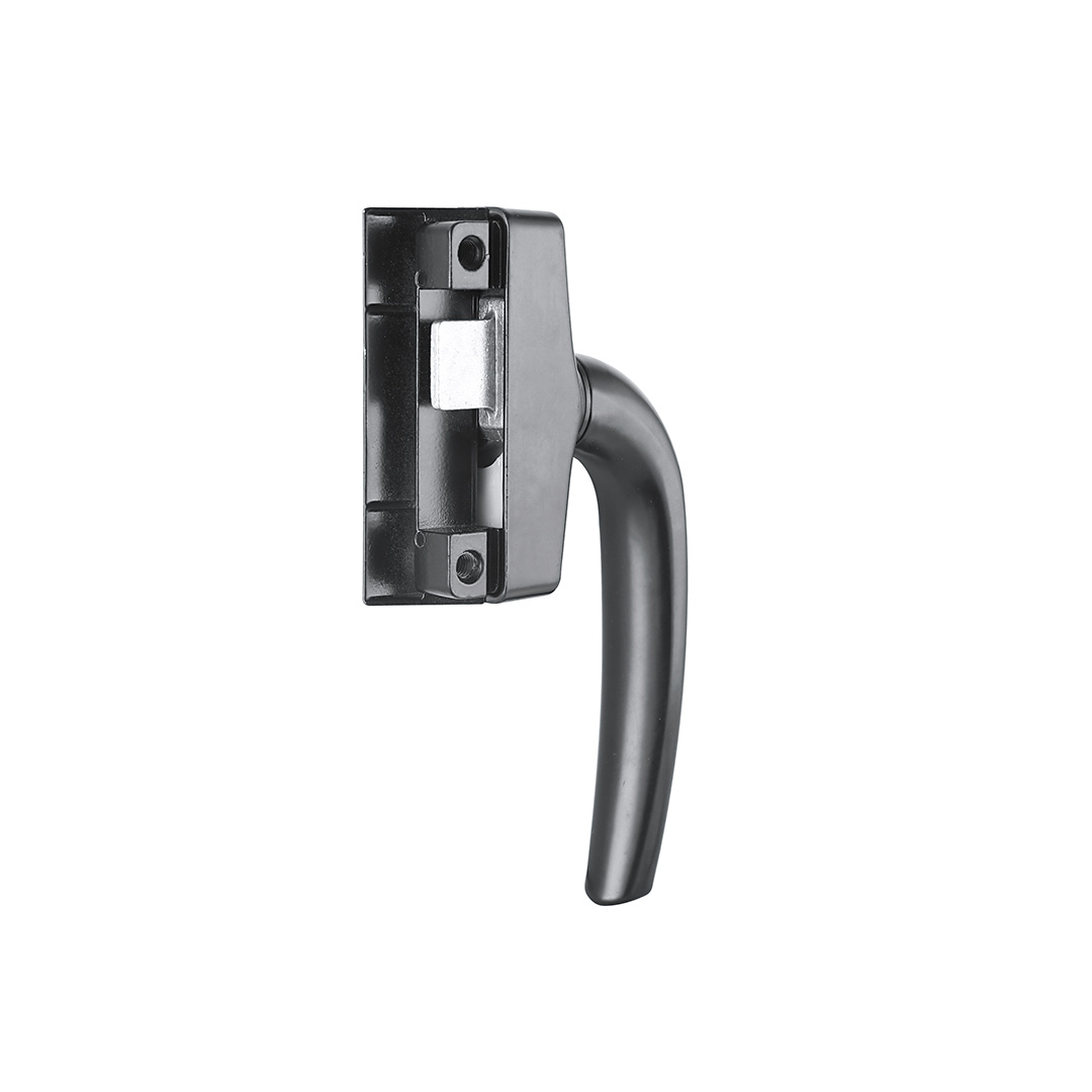 Zinc alloy black surface powder coating treatment casement window locking handle CW047
