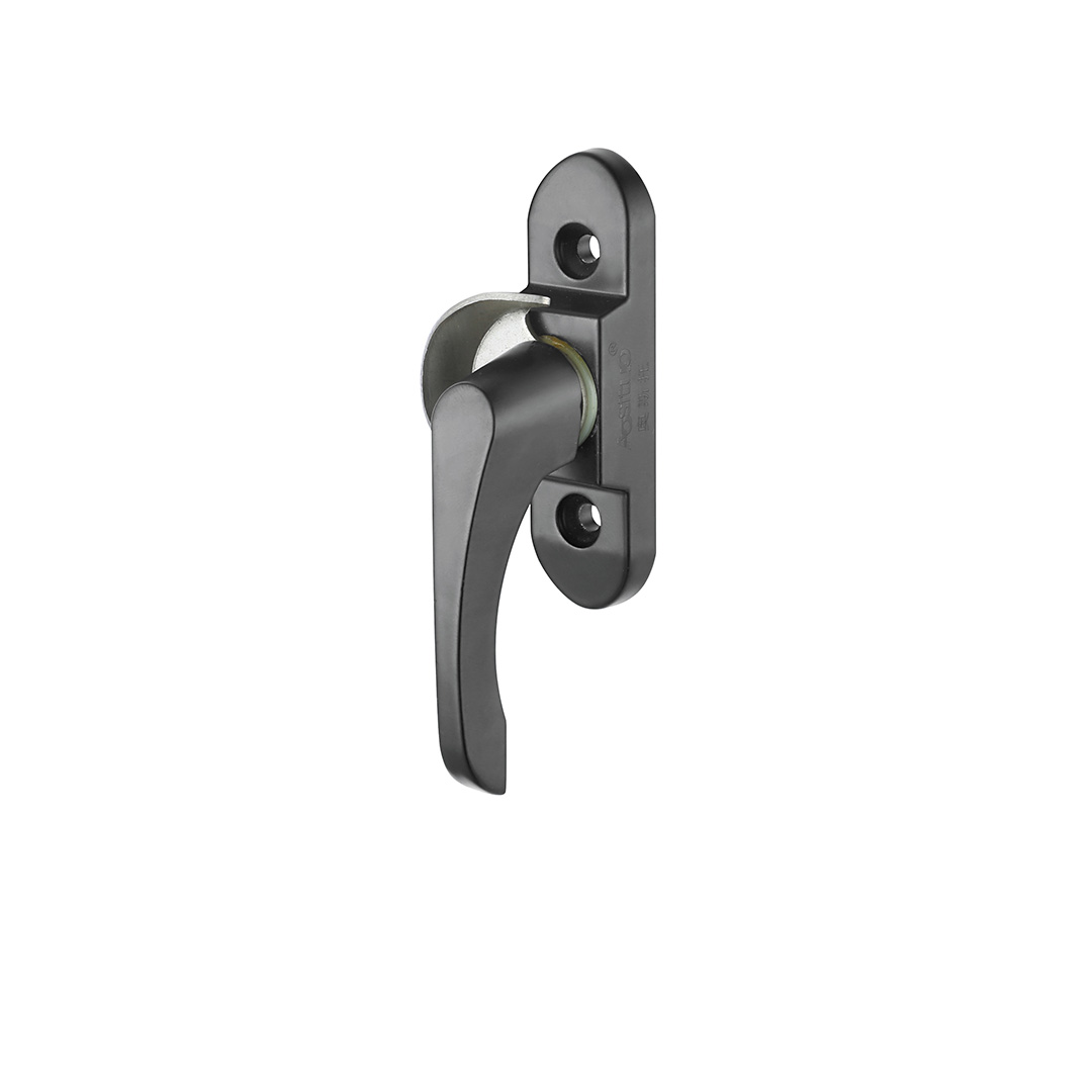 Aluminum alloy black casement window crescent lock AT361