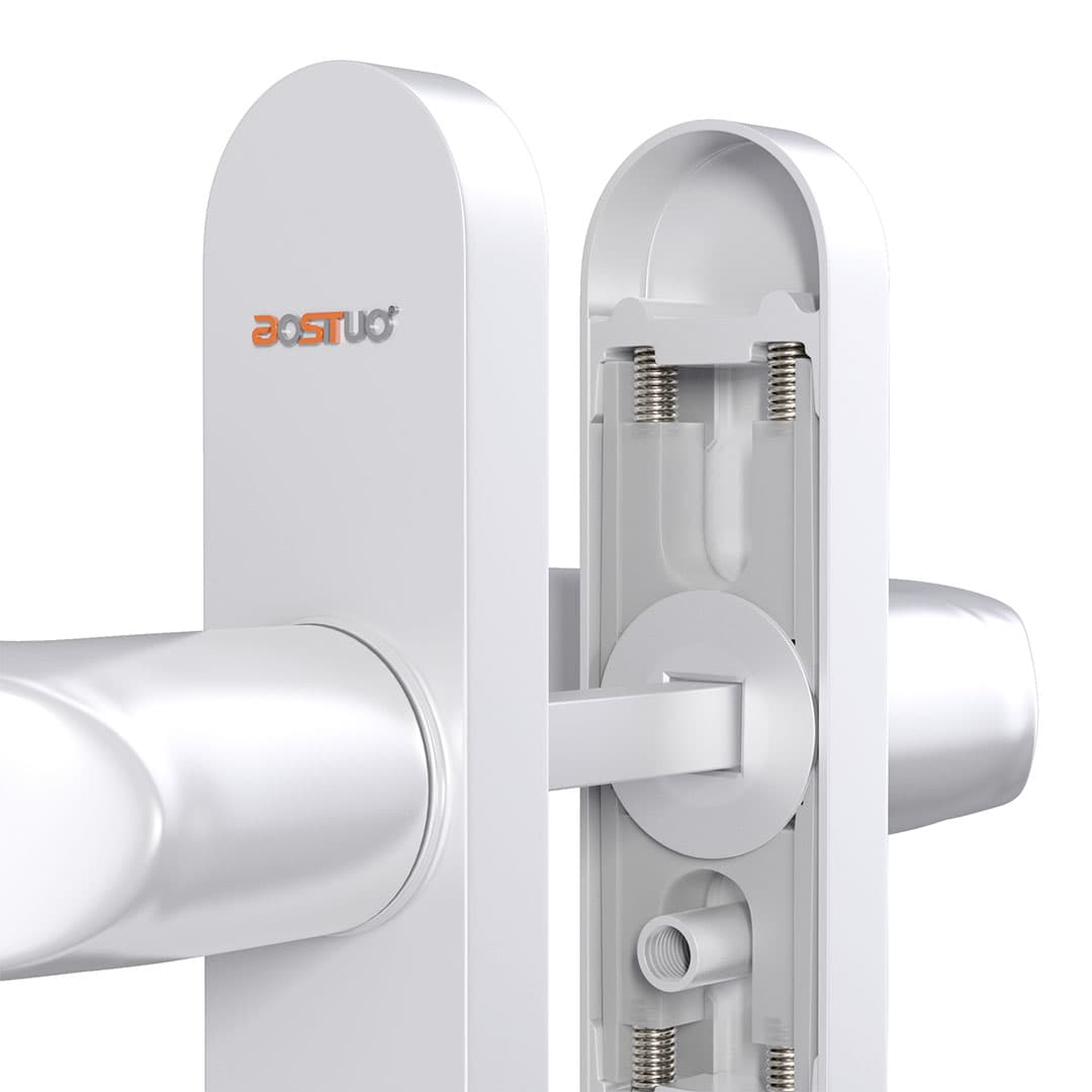 aluminum pull door handle lock LMS04