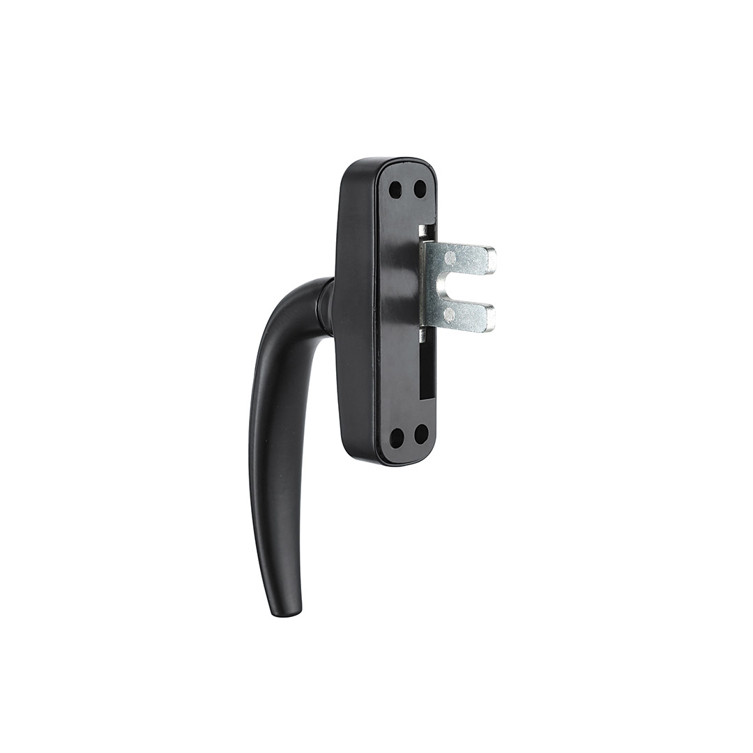 Zinc alloy black surface powder coating treatment casement multi-point sliding tilt and turn window handle CW055