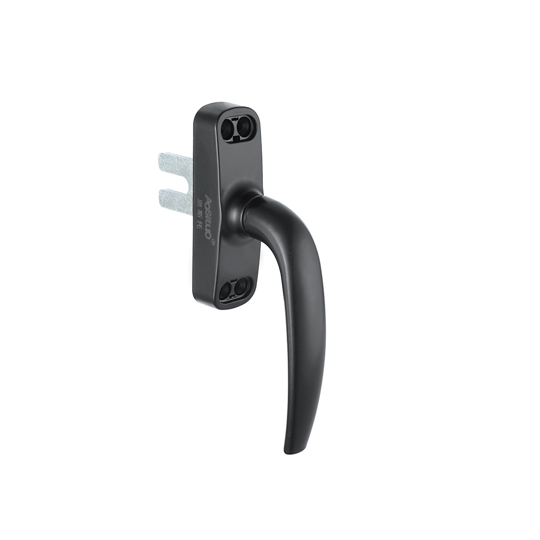 Zinc alloy black surface powder coating treatment casement multi-point sliding tilt and turn window handle CW055