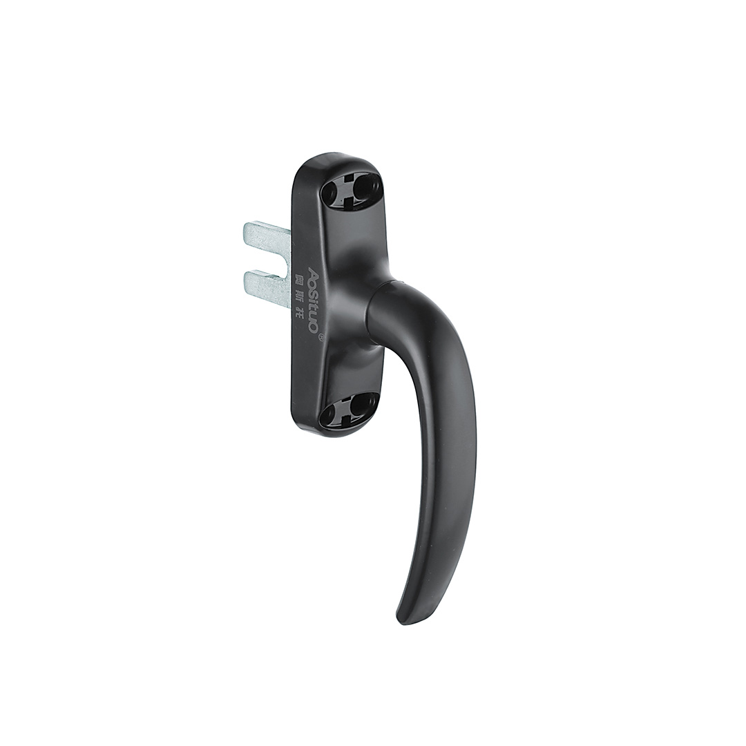 Zinc alloy black surface powder coating treatment casement universal window handle CW059